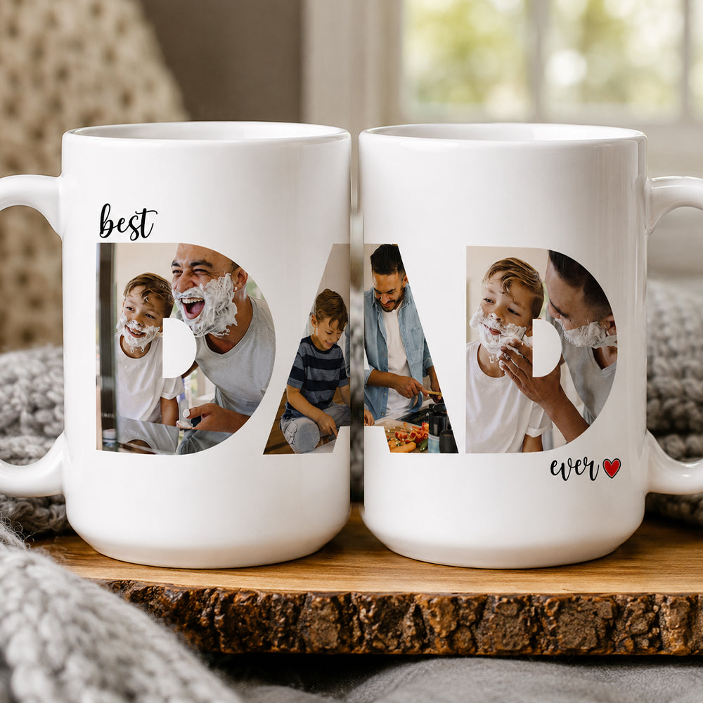 Personalized Photo Mug Custom Gift for Dad | Father's Day HN590 - mug GradoCreations