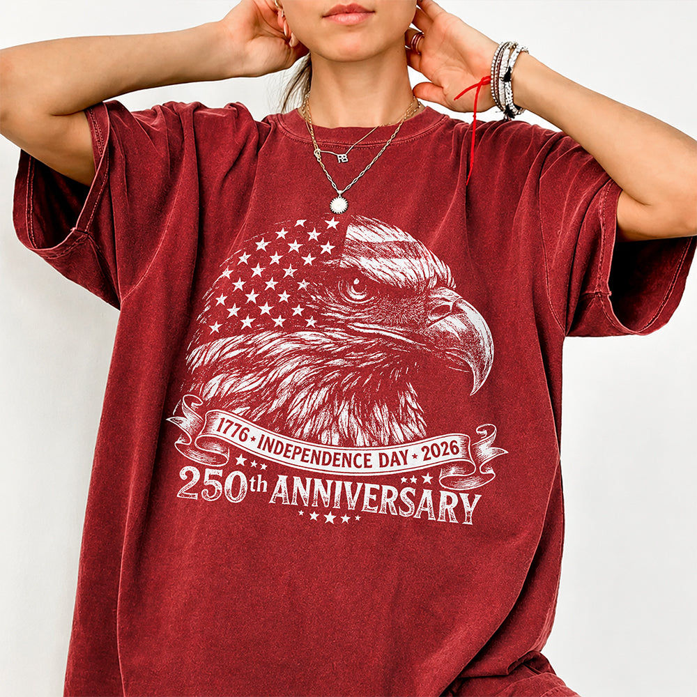 Personalized Vintage Bald Eagle Independence Day Comfort Shirt for Dad Comfort Shirt GradoCreations