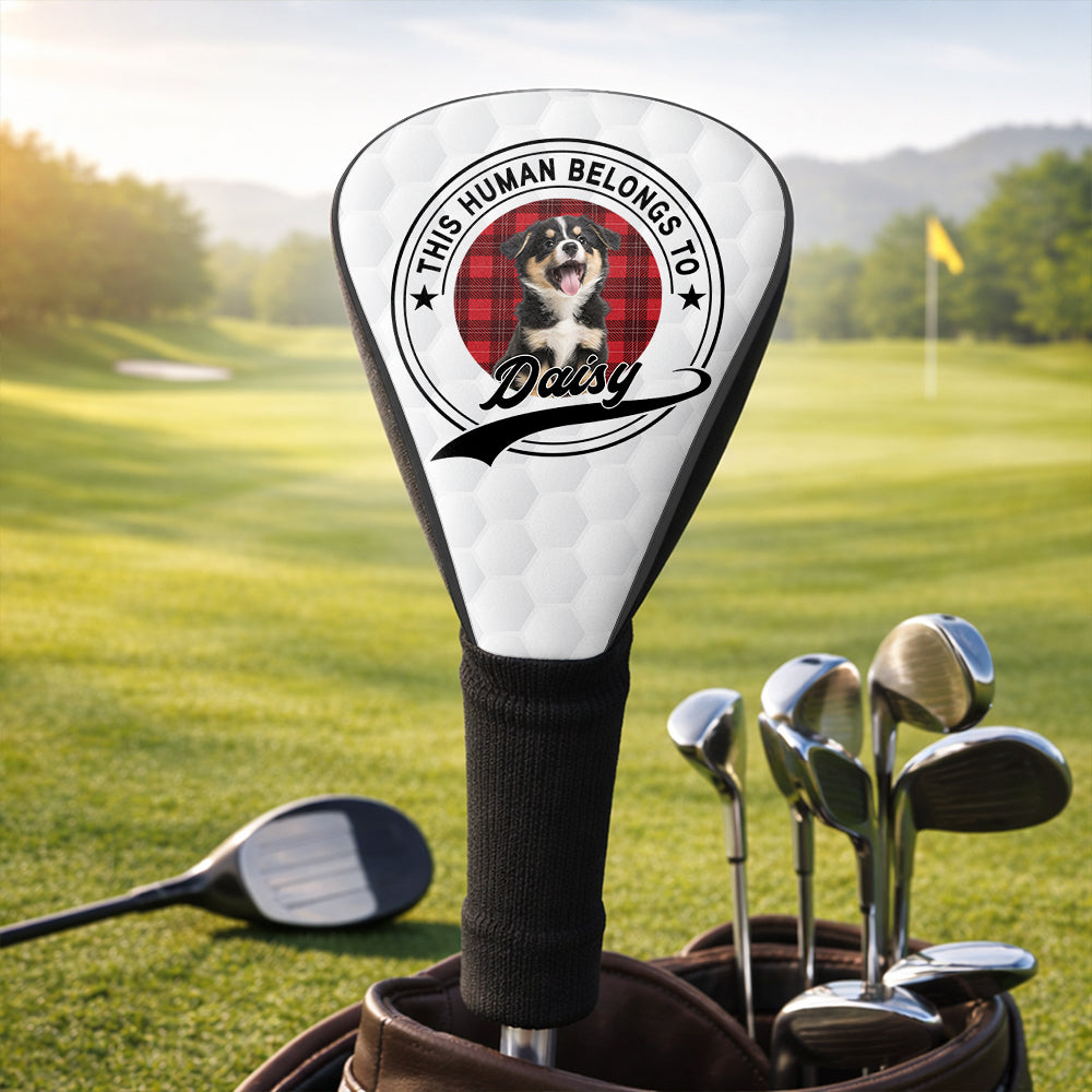Personalized Golf Club Head Cover Custom Dog Photo Gift for Dad HN590 - Golf Club Head Cover GradoCreations