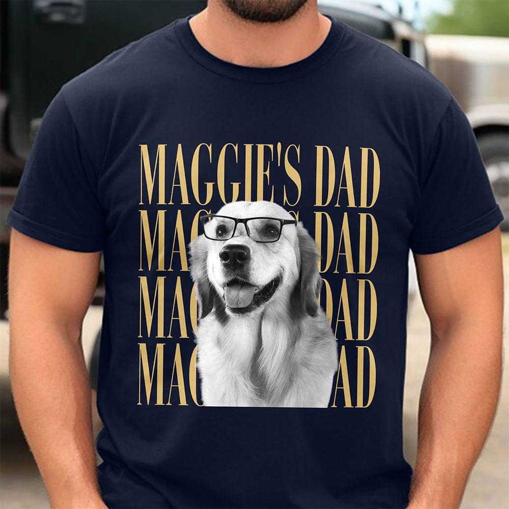 Personalized Vintage Photo T-Shirt Custom Design for Dog/Cat Dad/Mom HN590 - Tshirt GradoCreations