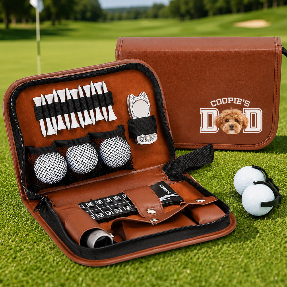 Custom Photo Golf Gift Set for Pet Lovers | Personalized Dad/Mom Gift HN590 - Print Goft Gift Set GradoCreations