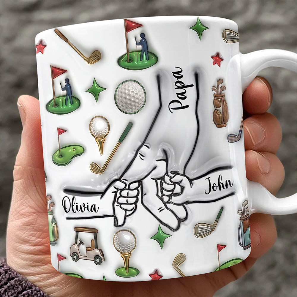 Personalized 3D Mug Custom Kids Names Gift for Dad HN590 - 3D Mug GradoCreations