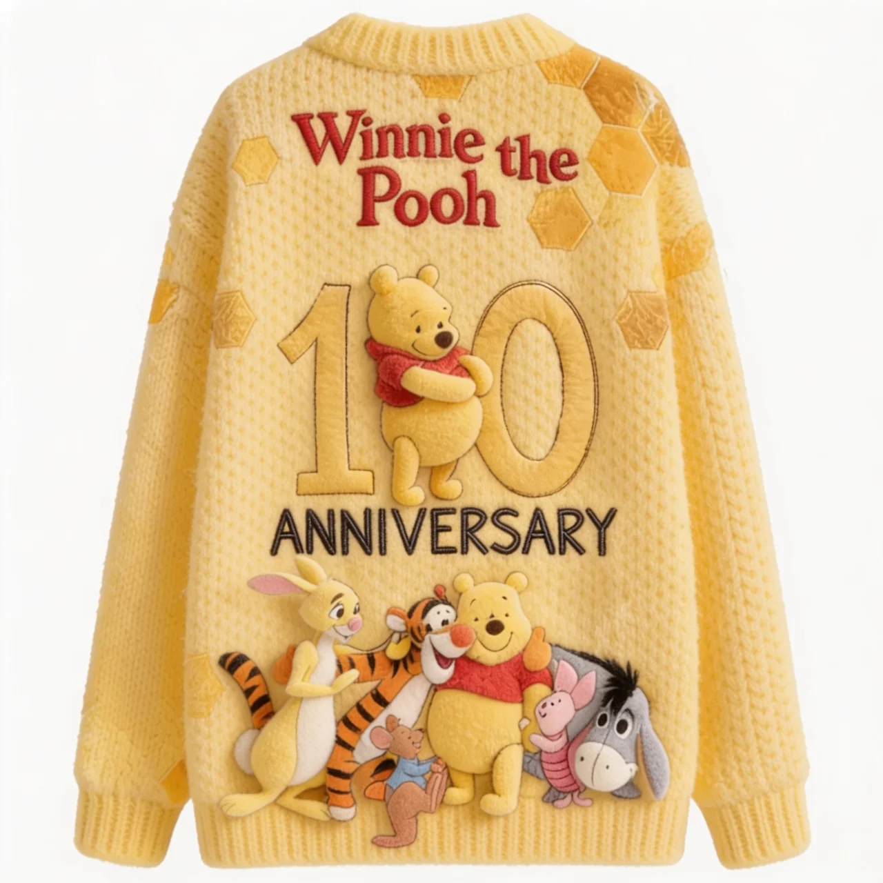 Personalized Winnie the Pooh Cardigan Custom Name Gift for Her Cardigan GradoCreations