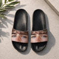 Personalized Funny Photo Slide Sandals Custom Gift for Her HN590 - Slide Sandals GradoCreations
