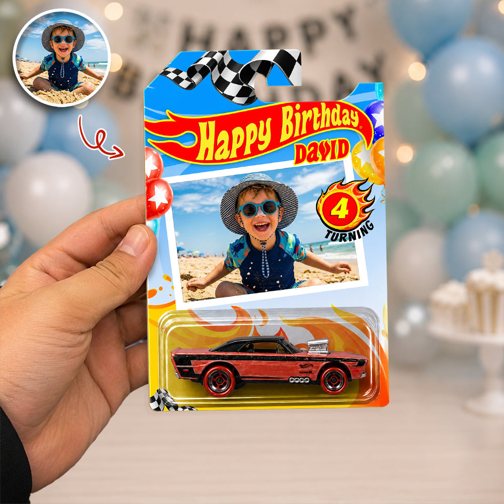 Personalized Photo Hot Wheels Car Custom Birthday Gift HN590 - Hot Wheels GradoCreations