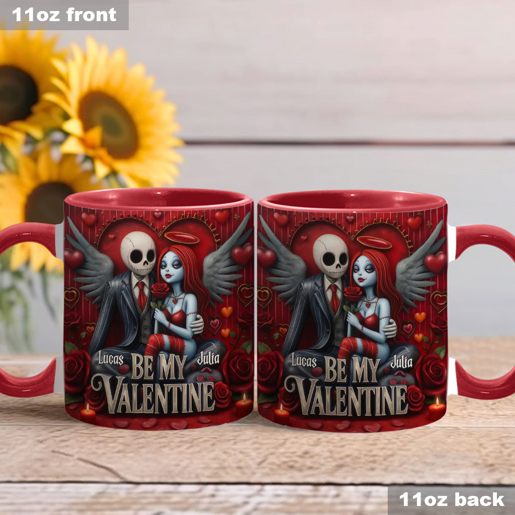 Personalized Spooky Be My Valentine Mug for Couples - Unique Gift Idea
