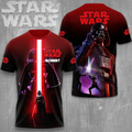 Personalized Star Wars All Over Shirt Custom Name Gift for Movie Fans