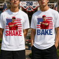 Personalized Photo Comfort Shirt American Flag Gift for Dad Comfort Shirt GradoCreations
