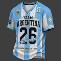 Personalized Argentina Soccer Jersey Custom Name 2026 Gift for Football Fans