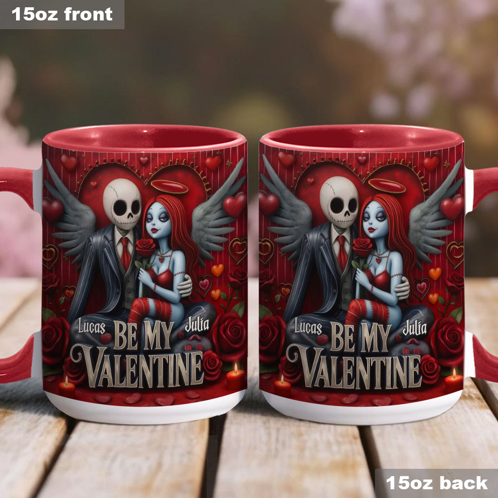 Personalized Spooky Be My Valentine Mug for Couples - Unique Gift Idea