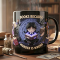 Personalized Horror Movies Accent Mug Custom Name Gift for Book Lovers Mug GradoCreations