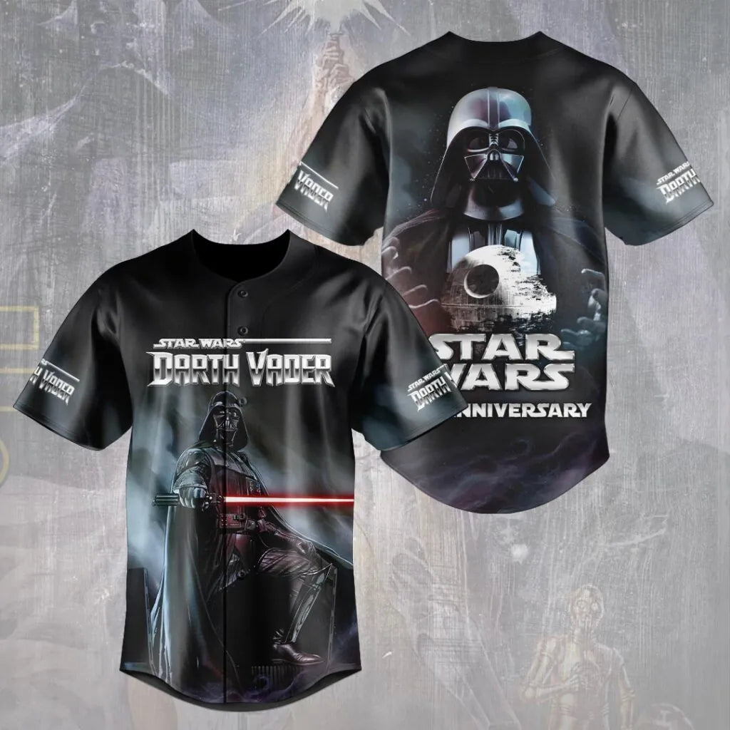 Personalized Star Wars Darth Vader Baseball Jersey Gift for Movie Fans
