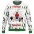 Personalized Ugly Christmas Sweatshirt for Dad, Grandpa, Husband - Fun One Piece Design Gift