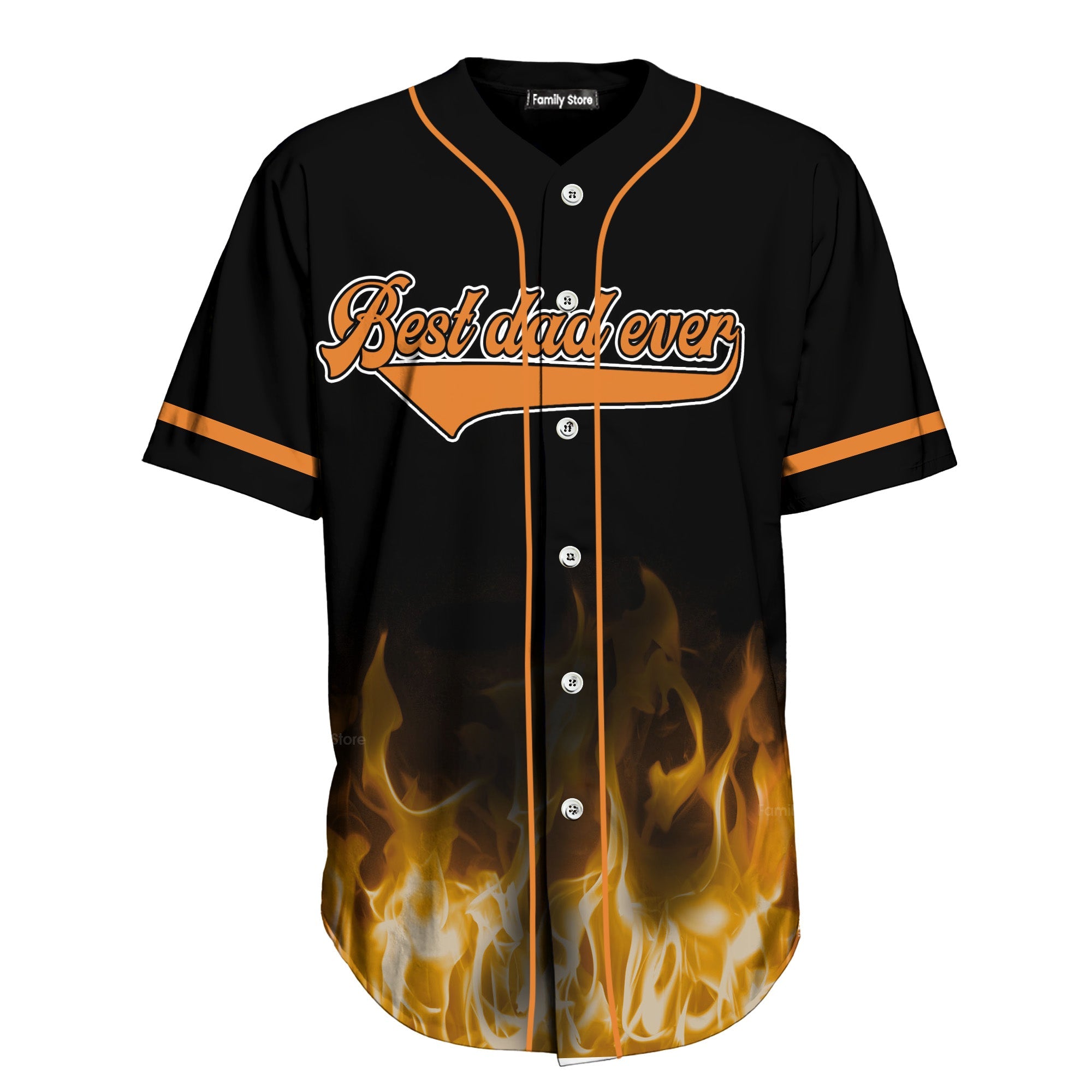 Personalized Baseball Jersey Best Dad Ever Gift for Him