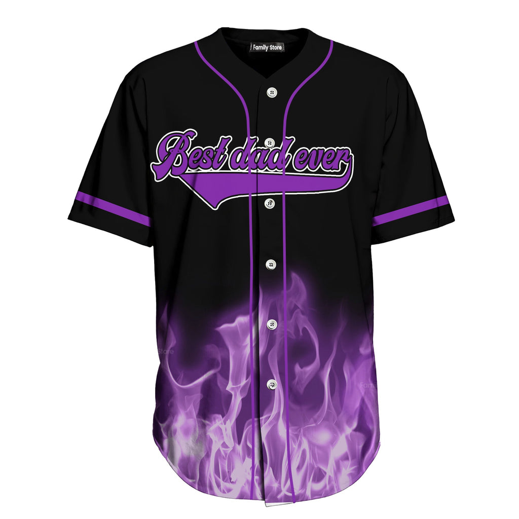 Personalized Baseball Jersey Best Dad Ever Gift for Him