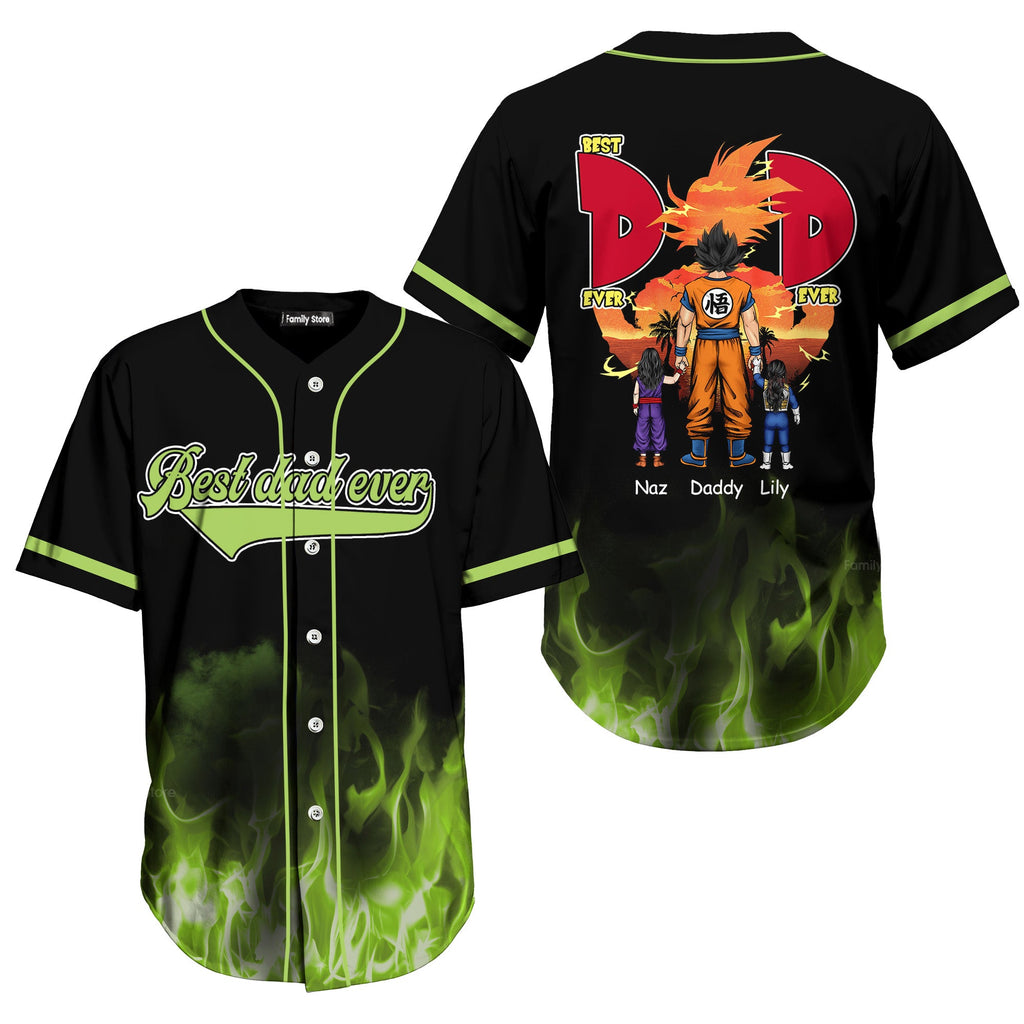 Personalized Baseball Jersey Best Dad Ever Gift for Him