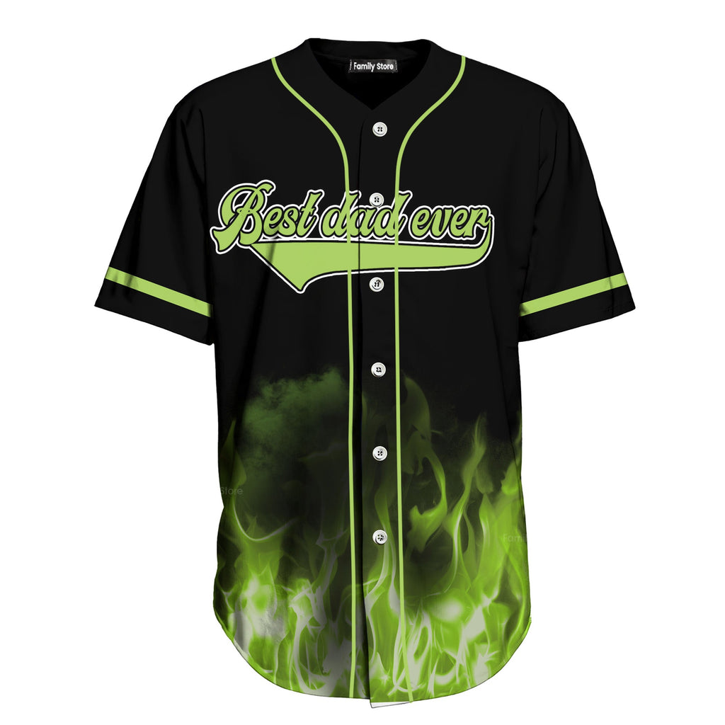 Personalized Baseball Jersey Best Dad Ever Gift for Him