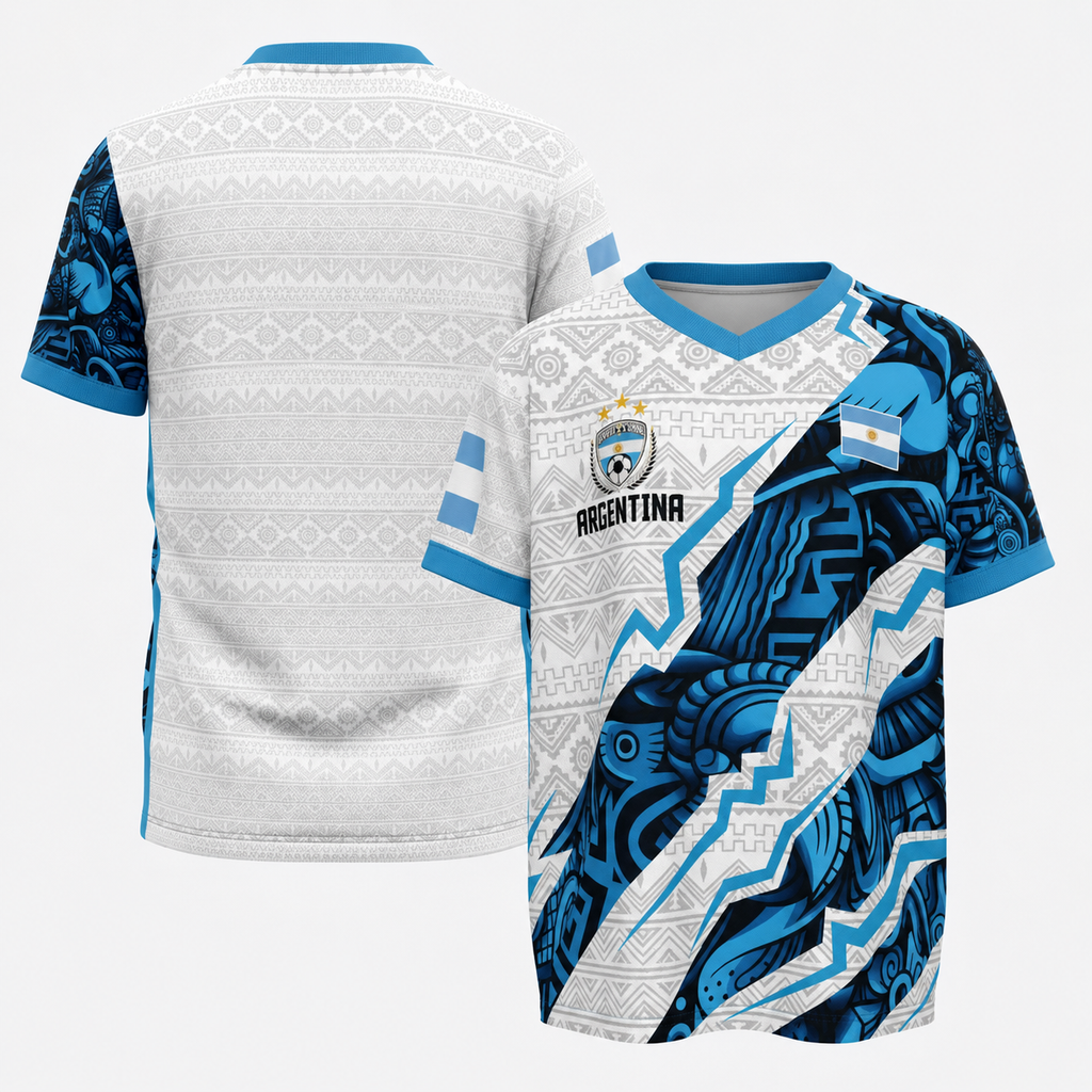 Personalized Argentina Soccer Jersey Custom Name Football Gift for Fans