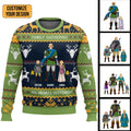 Personalized Legend of Zelda Ugly Sweater for Family Gathering Gift for Dad