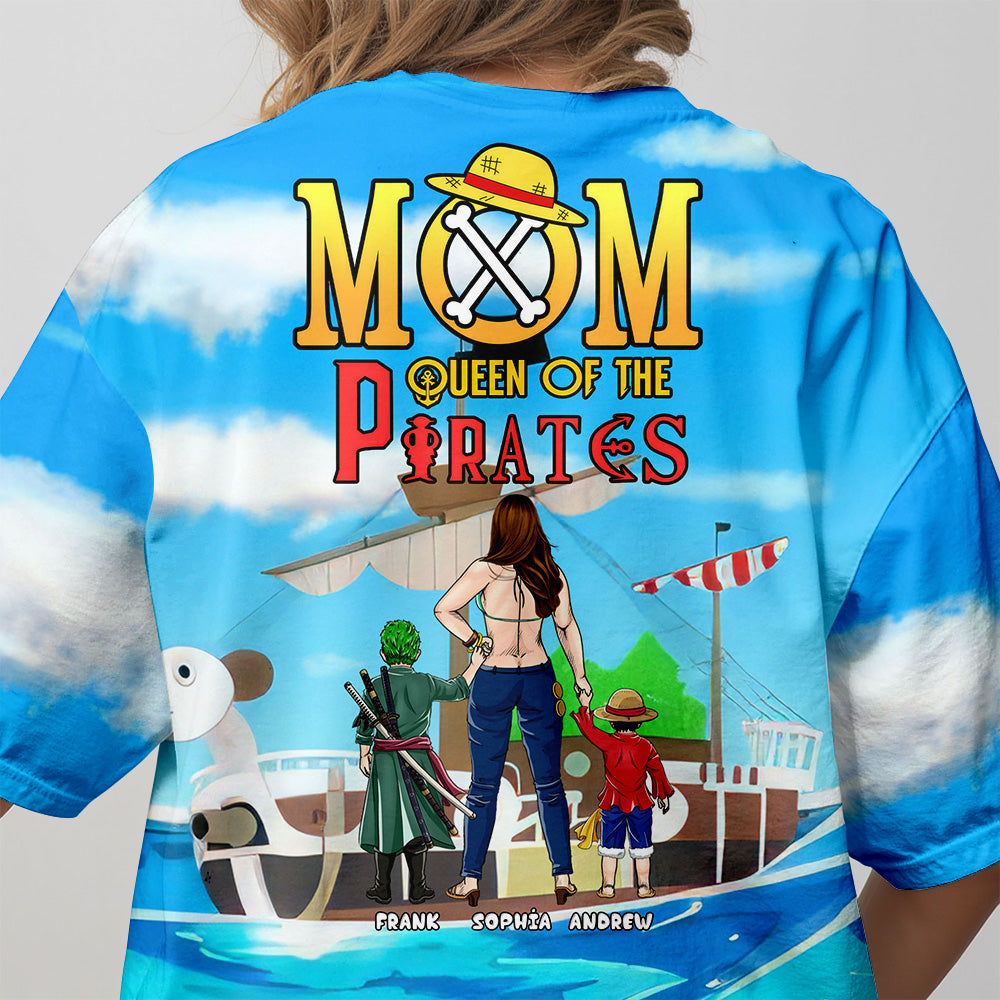 Personalized Mom Pirate 3D T-Shirt Gift for Mother's Day