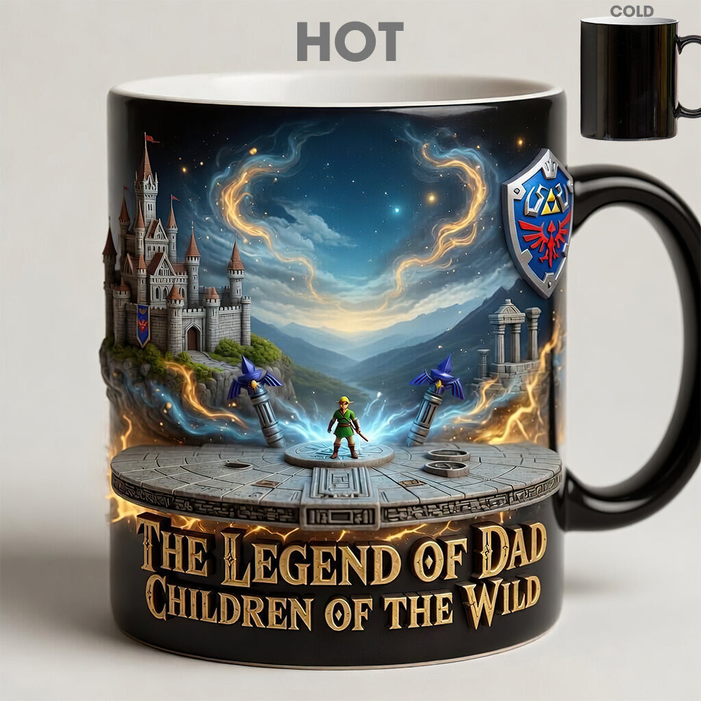 Personalized Legend Of Dad Coffee Mug Custom Family Names Gift for Father's Day