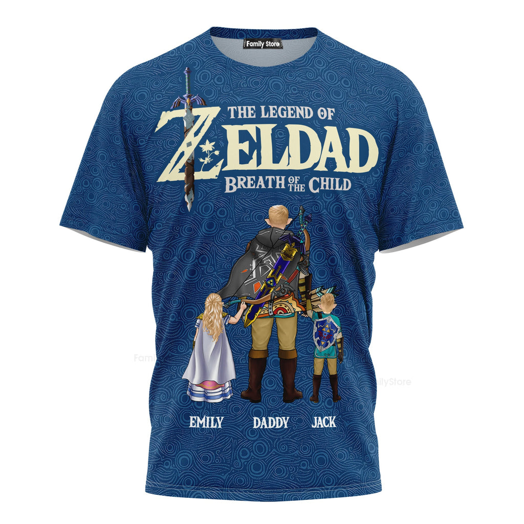 Personalized 3D T-Shirt The Legend of Zeldad Gift for Dad
