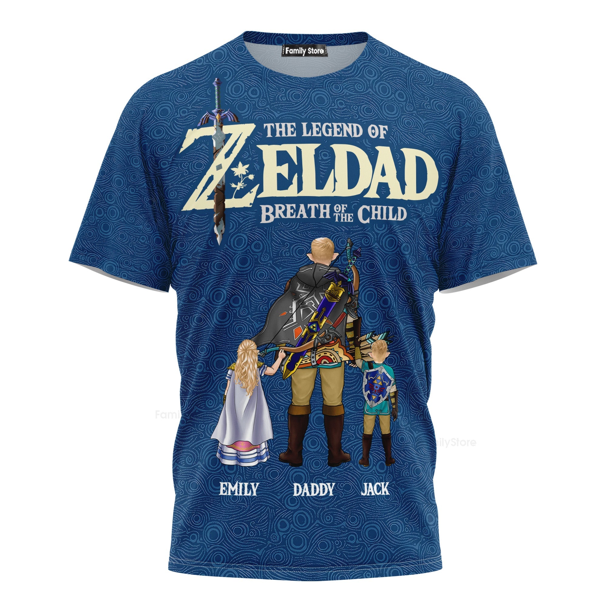 Personalized 3D T-Shirt The Legend of Zeldad Gift for Dad