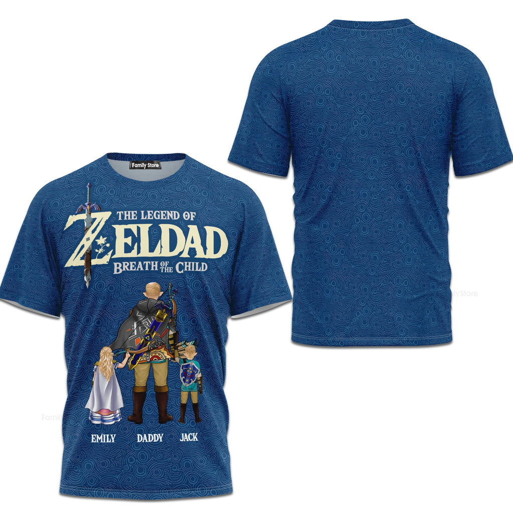 Personalized 3D T-Shirt The Legend of Zeldad Gift for Dad
