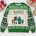 Personalized Ugly Sweater The Legend of Christmas Family Gift