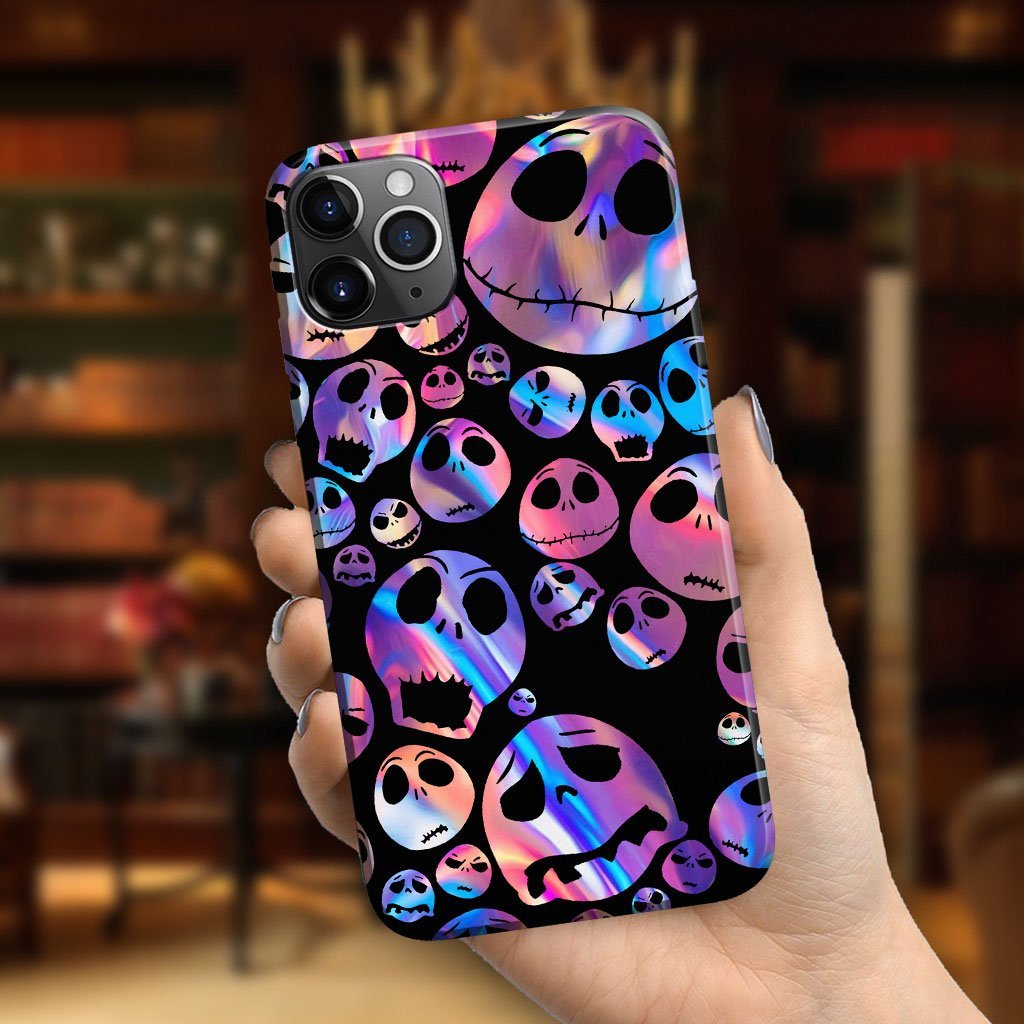 Personalized Nightmare Purple Hologram Phone Case for Halloween Gift Phone case GradoCreations