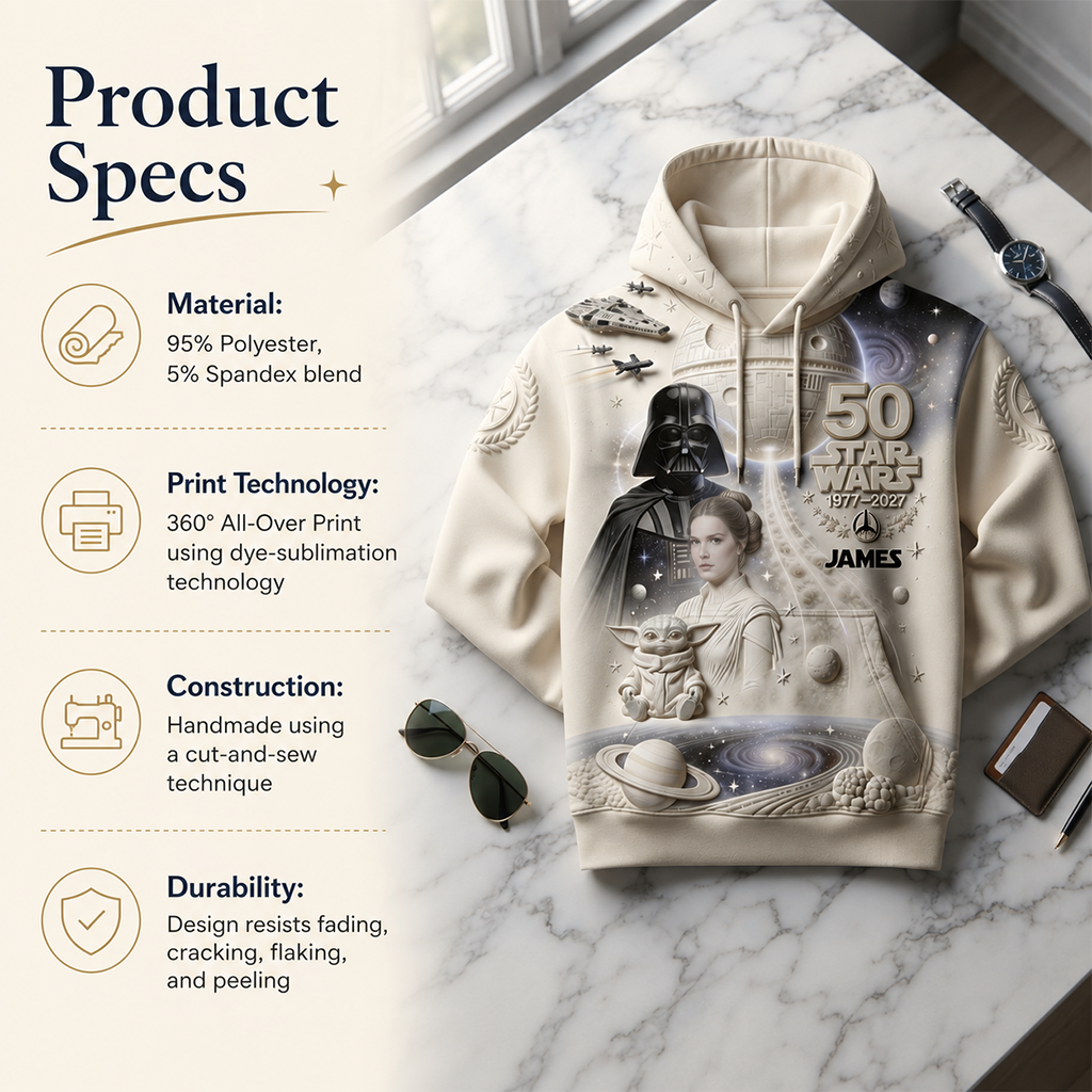 Personalized Star Wars 50th Anniversary All Over Shirt Gift All Over Shirt GradoCreations