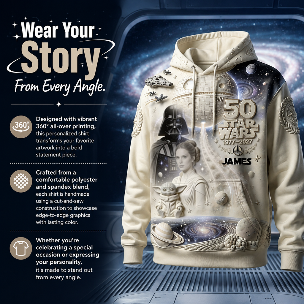 Personalized Star Wars 50th Anniversary All Over Shirt Gift All Over Shirt GradoCreations