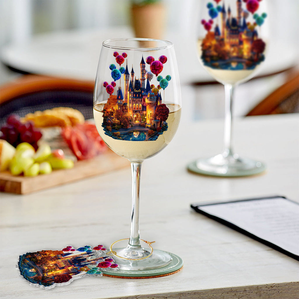 Personalized Magic Mouse Wine Glass 13.5oz Custom Name Gift Wine Decanter And Glass Set GradoCreations