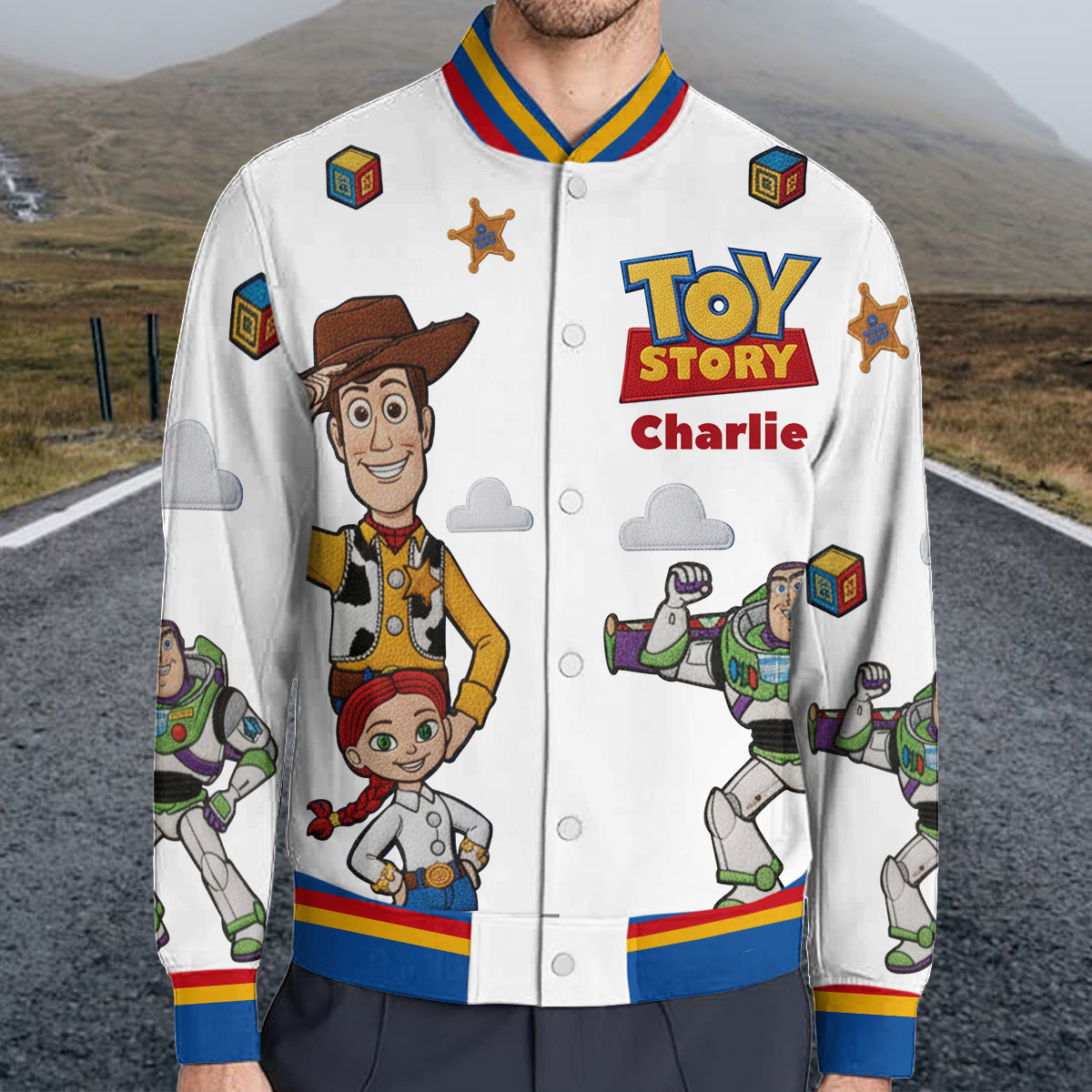 Personalized Toy Story Varsity Jacket Custom Name Gift Varsity Jacket GradoCreations