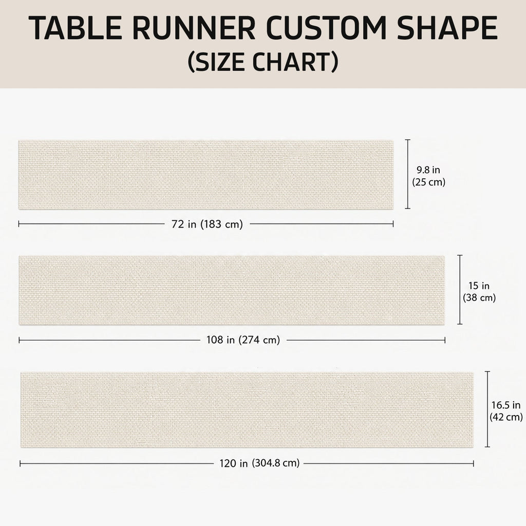 Personalized Mouse Shape Table Runner Family Dining Decor Custom Shape Table Runner GradoCreations