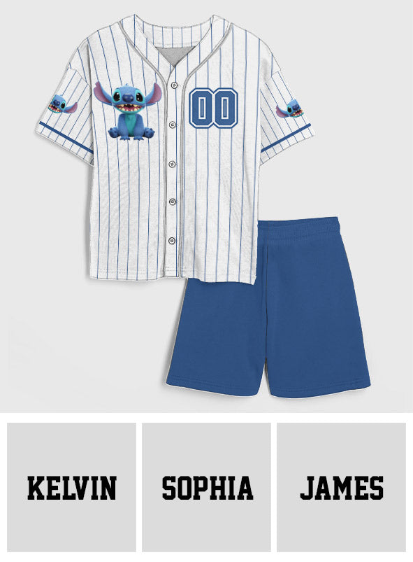Personalized Kids Baseball Jersey with Ohana Design for Family Baseball Jersey GradoCreations