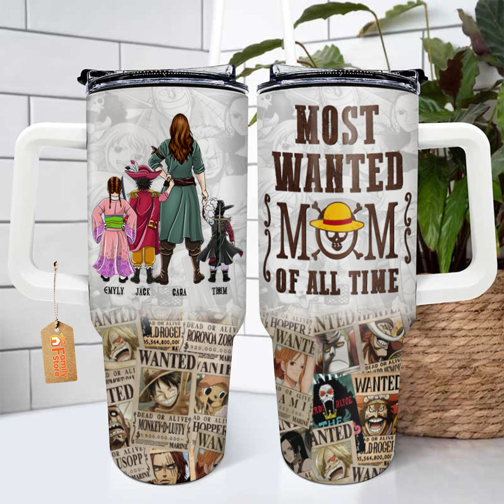 Personalized Pirate Adventure 40oz Tumbler Cup Gift for Mom