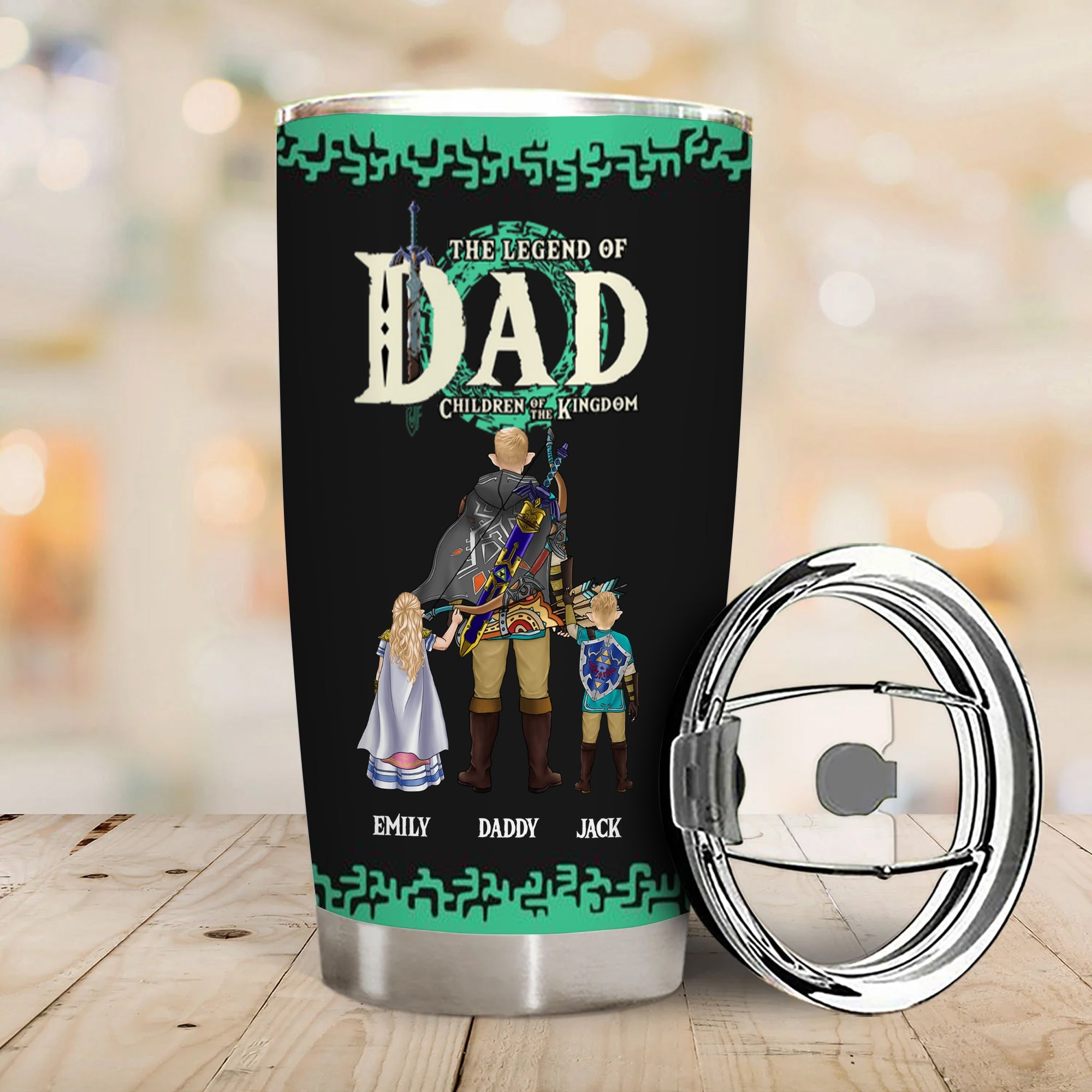 Personalized Zelda Dad Tumbler Unique Gift for Fathers Day