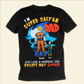 Personalized Super Saiyan Dad T-Shirt Gift for Father's Day