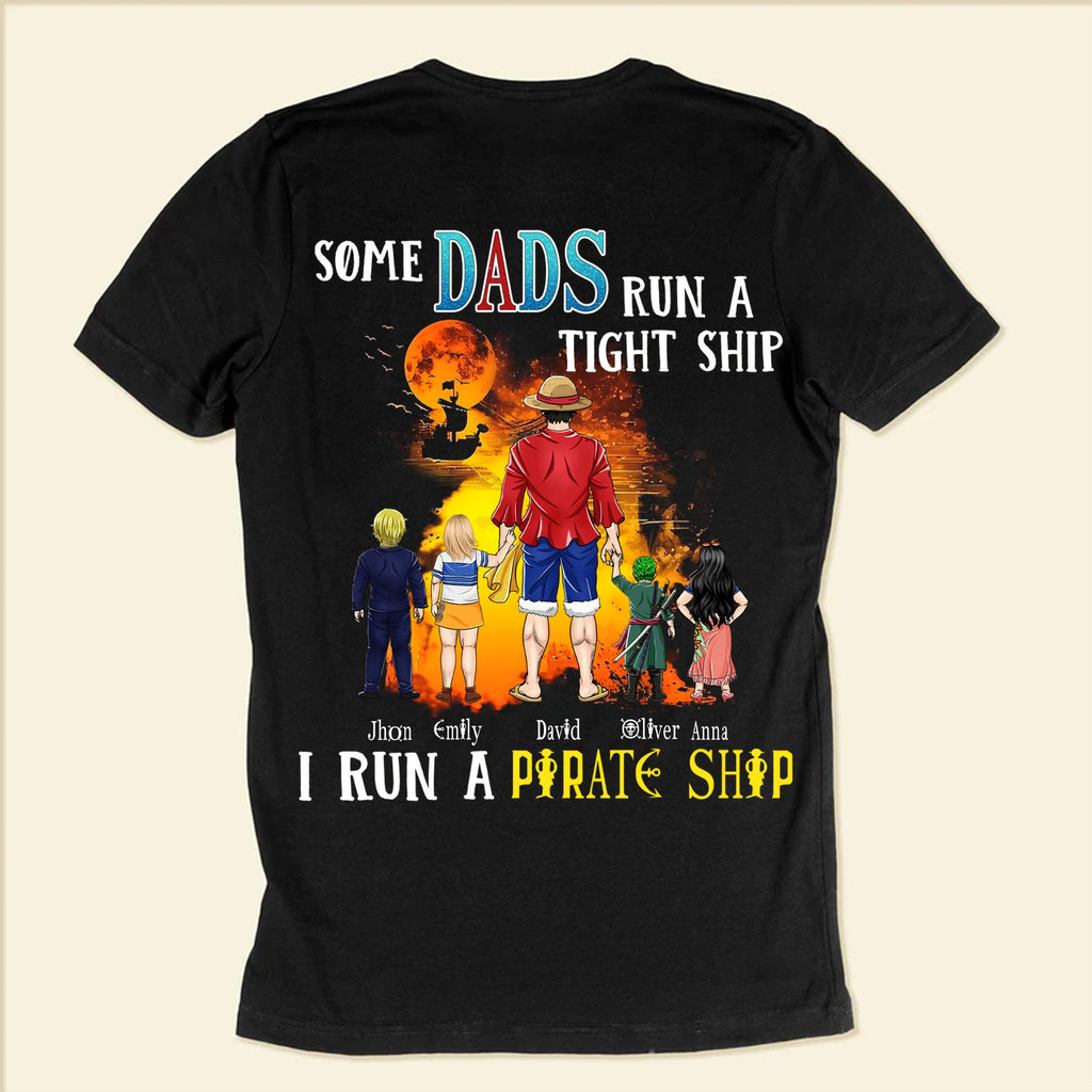 Personalized Dad Pirate Adventure Shirt Custom Name Gift