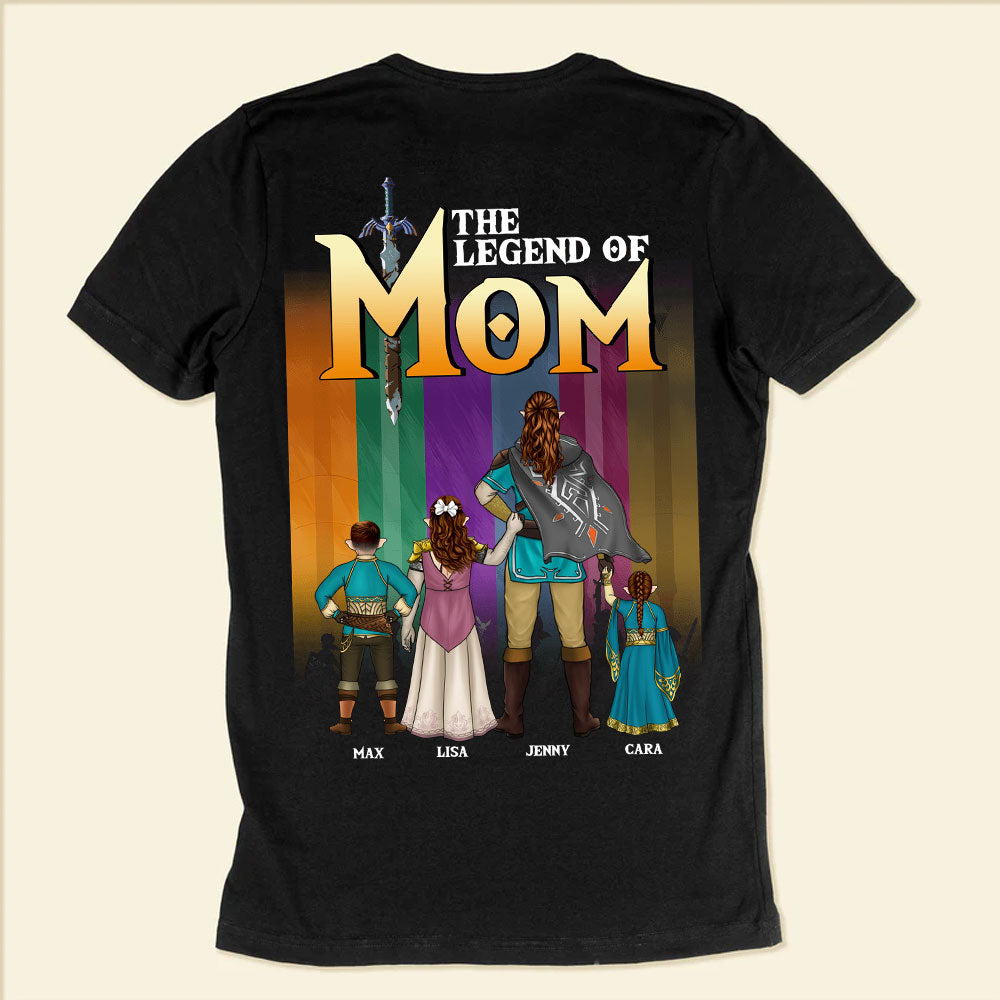 Personalized Legend of Zelda Mom T-Shirt Gift for Gamer Mom