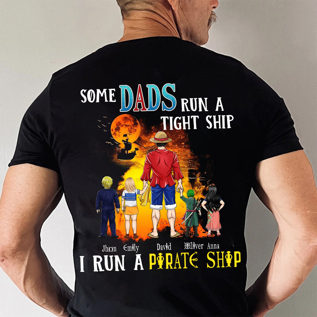Personalized Dad Pirate Adventure Shirt Custom Name Gift