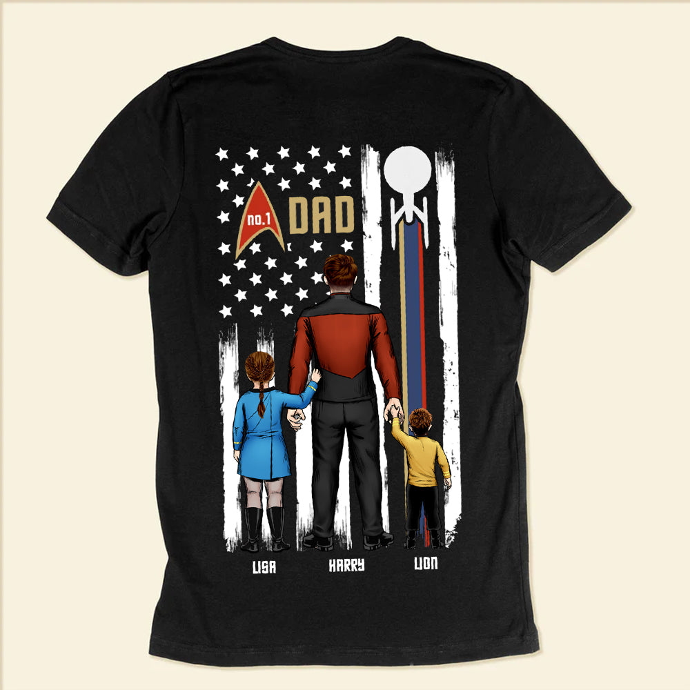 Personalized T-Shirt Gift for Dad with Cartoon Design