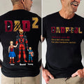 Personalized Super Hero Dadpool Shirt Gift for Father's Day