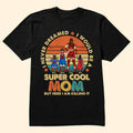 Personalized Super Cool Mom T-Shirt Custom Name Gift for Mom