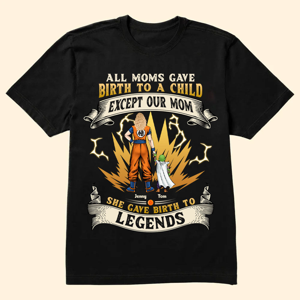 Personalized Mom T-Shirt Gift with Legends Design for Mother's Day