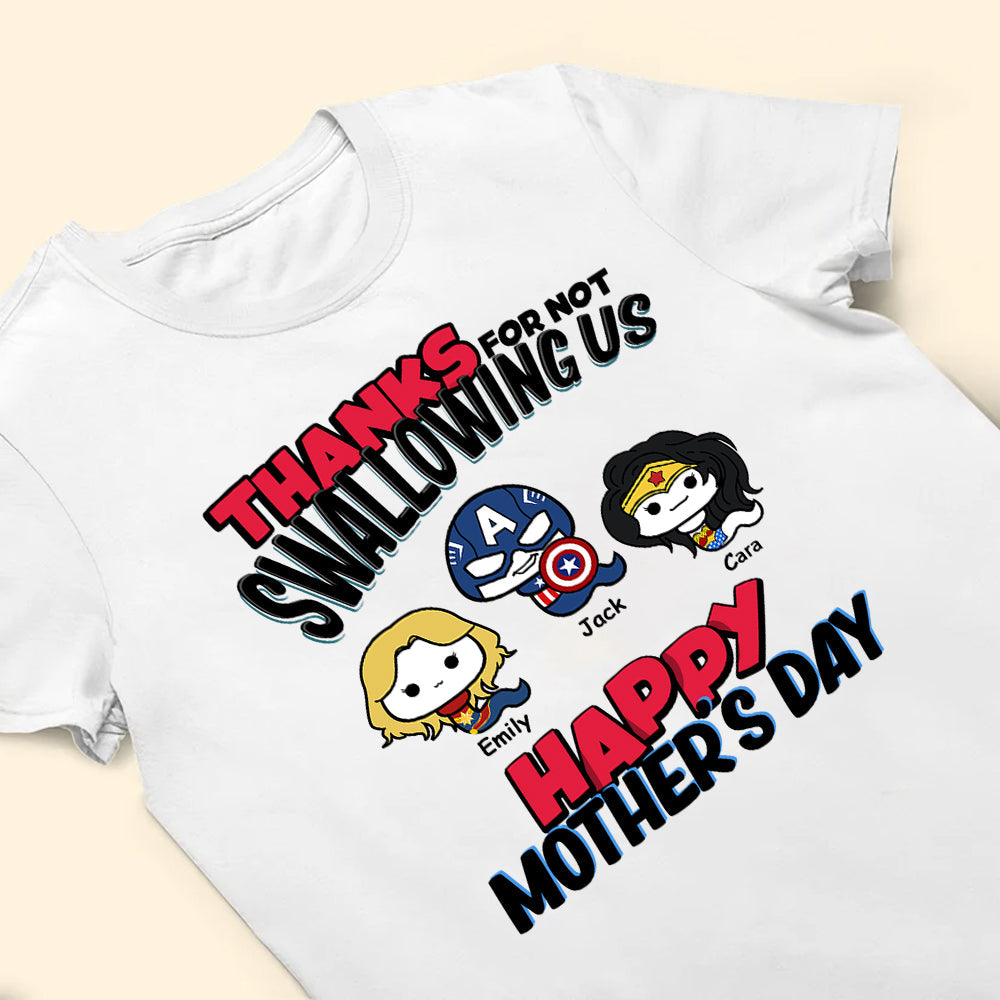 Personalized Mother's Day T-Shirt for Mom with Custom Family Design