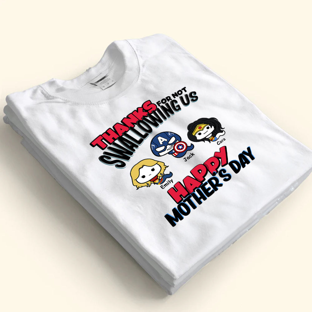 Personalized Mother's Day T-Shirt for Mom with Custom Family Design