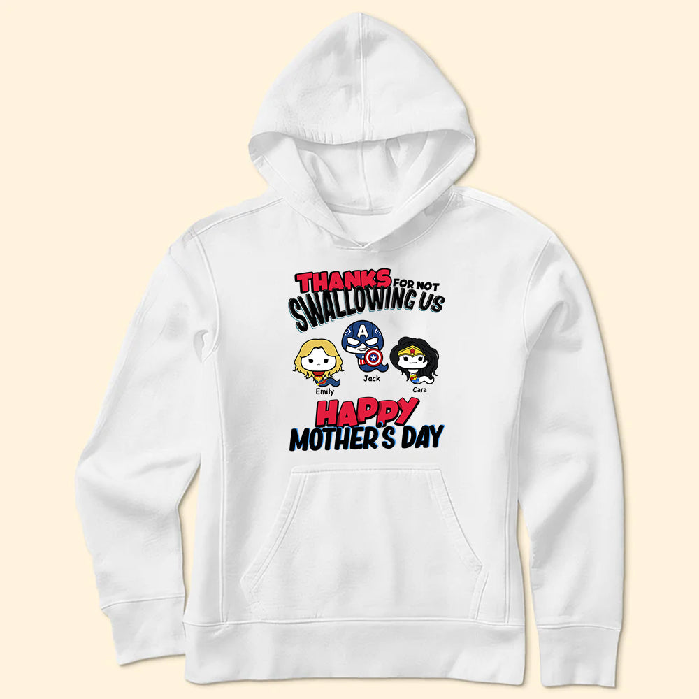 Personalized Mother's Day T-Shirt for Mom with Custom Family Design