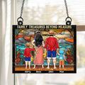 Personalized Pirate Family Suncatcher Window Ornament Gift